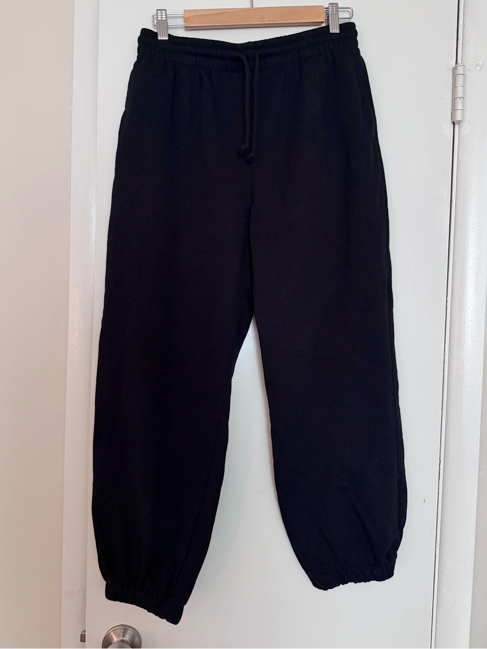 Zara Black Fleece Jogger Pants